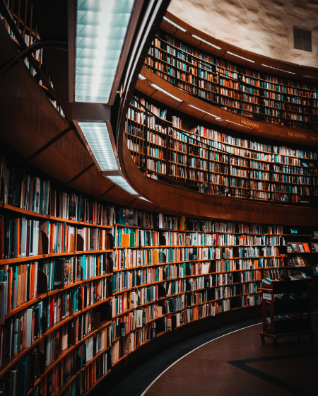 books in the library